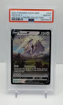 Pokemon Sword & Shield Arceus V Promo PSA 10 swsh204 Arceus V Figure Collection - Image 1