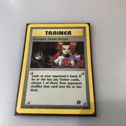 Pokemon TCG Rocket's Sneak Attack 16/82 Team Rocket Holo Rare - Image 1