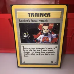 Pokemon TCG Rocket's Sneak Attack 16/82 Team Rocket Holo Rare - Image 3