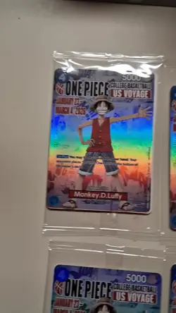 Qty 8 One Piece Monkey.D.Luffy College Basketball US Voyage P-055 Gonzaga Sealed - Image 2