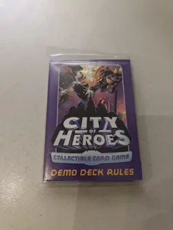 City of Heroes Collectible Card Game Demo Deck w/ Game Rules Sealed New - Image 2