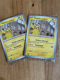 2x Pokemon TCG Promo Oversized Card - Pikachu at the Museum (Sealed) - UK - Image 2