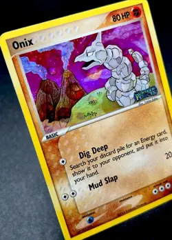 Onix 65/115 MP Holo Rare Print Line Error EX Unseen Forces Pokemon Card! - Image 1