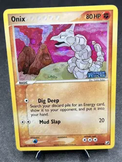 Onix 65/115 MP Holo Rare Print Line Error EX Unseen Forces Pokemon Card! - Image 2