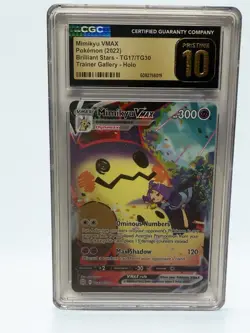 Mimikyu VMAX Holo Ultra Rare TCG Card Brilliant Stars TG17/TG30 Cgc Pristine 10 - Image 1