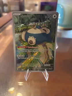 Pokemon TCG Scarlet & Violet Snorlax 051 Promo Card Full Art Holo - Image 1