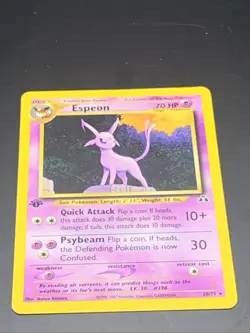 ESPEON ( 20/75 ) 1st. EDITION POKEMON CARD Evolves From Eevee 1995-2001 NOT HOLO - Image 1