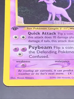 ESPEON ( 20/75 ) 1st. EDITION POKEMON CARD Evolves From Eevee 1995-2001 NOT HOLO - Image 4