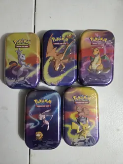 Pokemon TCG 2025 Mini Tins Full Set Of 5 - Image 1