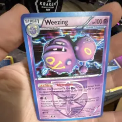Pokemon Weezing Plasma Storm Holo Rare 58/135 Team Plasma 100 HP English - Image 1