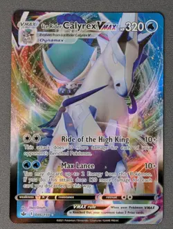 Pokemon Ice Rider Calyrex VMAX 46/198 Sword & Shield Chilling Reign Holo NM - Image 1