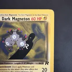 Pokemon Vintage Dark Magneton 28/82 Team Rocket Non-Holo Rare WotC 2000 - Image 3