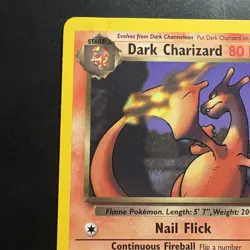 Pokemon Vintage Non-Holo Rare Dark Charizard 21/82 Team Rocket WotC 2000 - Image 2