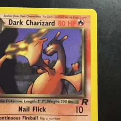 Pokemon Vintage Non-Holo Rare Dark Charizard 21/82 Team Rocket WotC 2000 - Image 3