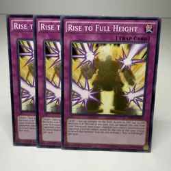 3x Yugioh Rise to Full Height SHVI-EN077 Common - LP-NM 💎 - Image 1