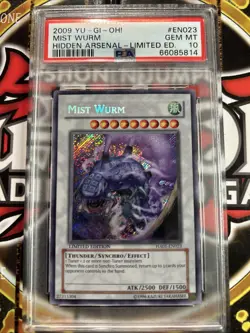YuGiOh MIST WURM #HA01-EN023🔥PSA 10 GEM MINT🔥LIMITED EDITION-2009 SECRET RARE - Image 1