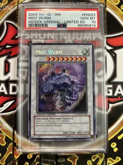 YuGiOh MIST WURM #HA01-EN023🔥PSA 10 GEM MINT🔥LIMITED EDITION-2009 SECRET RARE - Image 3