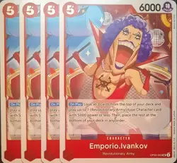 One Piece TCG - 4er Playset - OP06-003 Emporio.Ivankov UC/EN/NM - Image 1