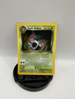 Pokemon TCG Dark Golbat 7/82 Team Rocket 2000 Rare 50 HP Card Stock - Image 1