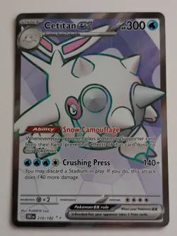 Cetitan ex 210/182 Sv10: Destined Rivals Holo Full Art Pokemon Cards TCG NM - Image 1