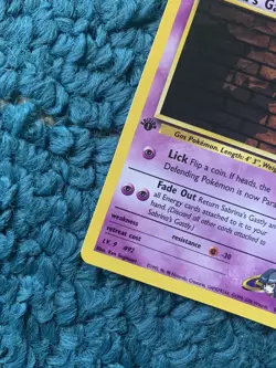 1st Edition SABRINA'S GASTLY 96/132 Gym Challenge - Pokemon WOTC Card - NM - Image 3