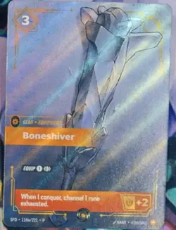Boneshiver - Riftbound - SFD 118a/221 P - English - Bologna Regional Promo Card - Image 1
