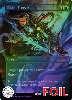 MTG Brain Freeze (410) | NM Foil | Secret Lair Kaito Shizuki {SLD} - Image 1