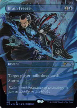 MTG Brain Freeze (410) | NM Foil | Secret Lair Kaito Shizuki {SLD} - Image 2