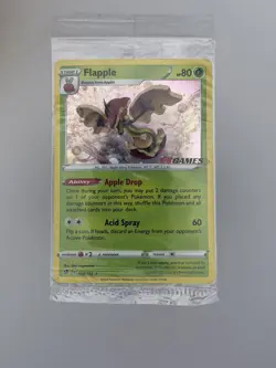 Pokemon TCG: Flapple Holo Promo - EB Games Exclusive 022/192 - SEALED - Image 1