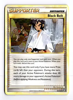 Black Belt 85/102 Triumphant Uncommon Pokemon Light Play+ - Image 1