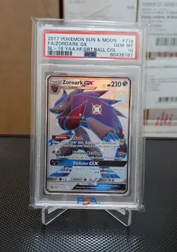 2017 POKEMON SUN & MOON ZOROARK GX SHINING LEGENDS SECRET RARE #77A/73 PSA 10 - Image 1