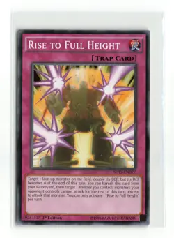 RISE TO FULL HEIGHT SHVI-EN077 1ST EDITION YUGIOH TCG NM - Image 1