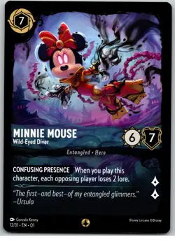 #12 Minnie Mouse Wild-Eyed Diver Disney Lorcana Illumineer's Quest Deep Trouble - Image 1
