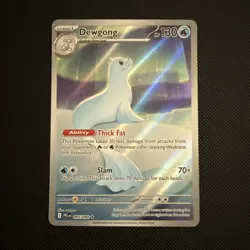 Pokemon Card Dewgong 097/094 Phantasmal Flames Illustration Rare NM - Image 1