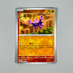 Pokemon TCG Card - Gligar 91/182 Reverse Holo | Common | 2023 Paradox Rift - Image 2