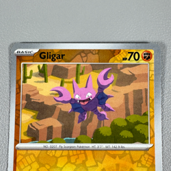 Pokemon TCG Card - Gligar 91/182 Reverse Holo | Common | 2023 Paradox Rift - Image 3