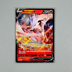 Pokemon TCG Card - RESHIRAM V 24/195 Ultra Rare Holo | Silver Tempest (2022) - Image 3