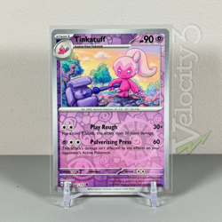 Pokemon TCG Card: TINKATUFF 104/193 Reverse Holo | Uncommon | Paldea Evolved - Image 1