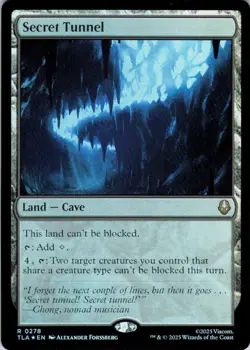 MTG Secret Tunnel (278) | NM Foil | Avatar: The Last Airbender {TLA} - Image 2