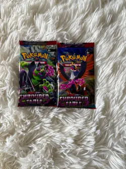Pokemon Scarlet & Violet Shrouded Fable Booster Packs x2 Sealed Dupe - Image 1