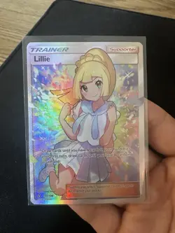 Pokemon TCG Lillie Full Art Holo Trainer Card 151/156 2018 Naoki Saito - Image 1