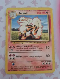 Pokemon TCG Arcanin (French) Base Set 23/102 Regular Unlimited Uncommon - Image 2