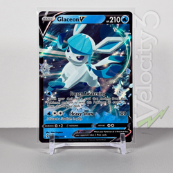 Pokemon TCG Card - Glaceon V 40/203 Ultra Rare | 2021 Evolving Skies | NM/Mint - Image 1