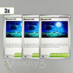 Pokemon TCG Stadium Cards (3) Moonlit Hill 81/91 Uncommon | 2024 Paldean Fates - Image 1