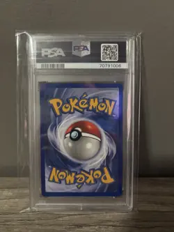 2002 Pokemon League Fire Energy Holo Energize Your Game PSA 9 - Image 2
