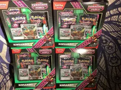 4x Pokemon TCG:Scarlet & Violet Shrouded Fable Kingambit Illustration Collection - Image 2