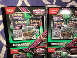 4x Pokemon TCG:Scarlet & Violet Shrouded Fable Kingambit Illustration Collection - Image 3