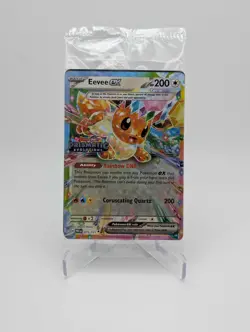 Pokemon TCG: Eevee ex Prismatic Evolutions Stamped 075/131 Sealed Promo - Image 1