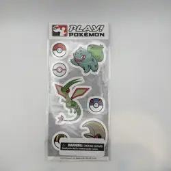 Play! Pokemon 2020 Sticker Sheet Bulbasaur Flygon Lunatone League Promo - Image 1