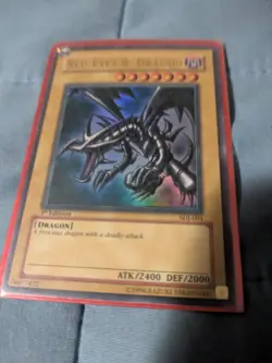 Yugioh Red-Eyes Black Dragon SDJ-001 1st Edition Holo Rare Yu-Gi-Oh! - Image 1